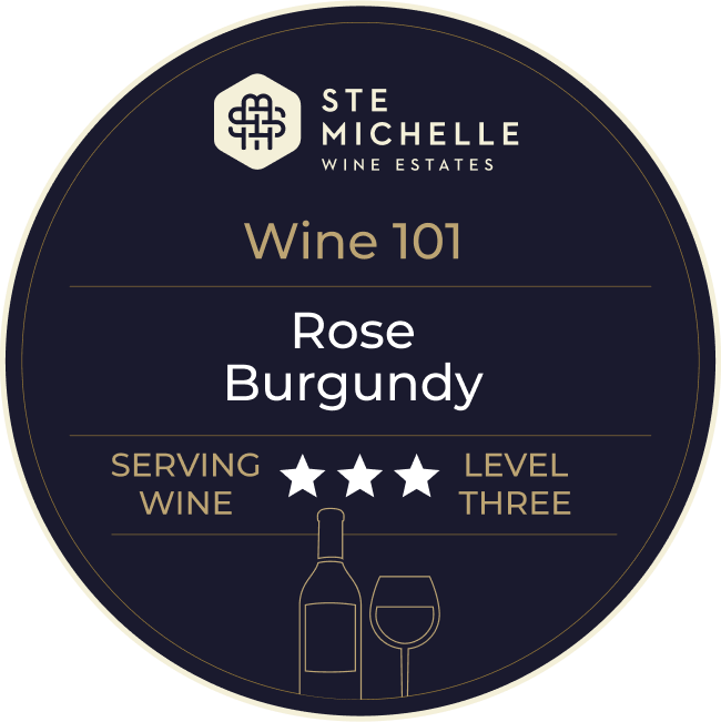 Wine 101 Serving Wine badge — Chapter 3, Level Three